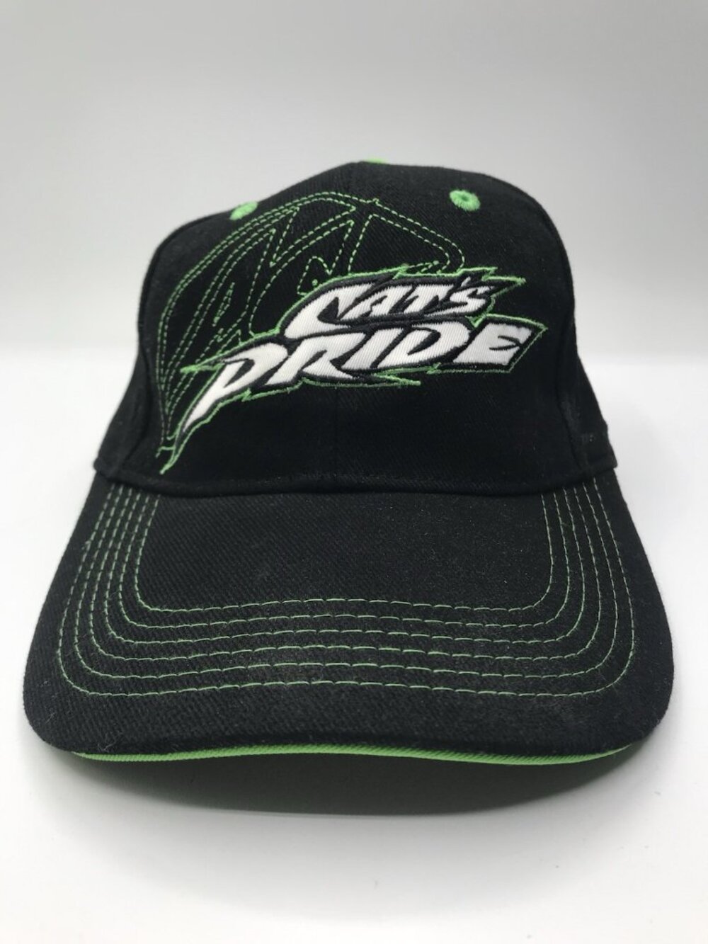 Arctic Cat CATS PRIDE Baseball Hat Black White Embroidered snowmobile strap